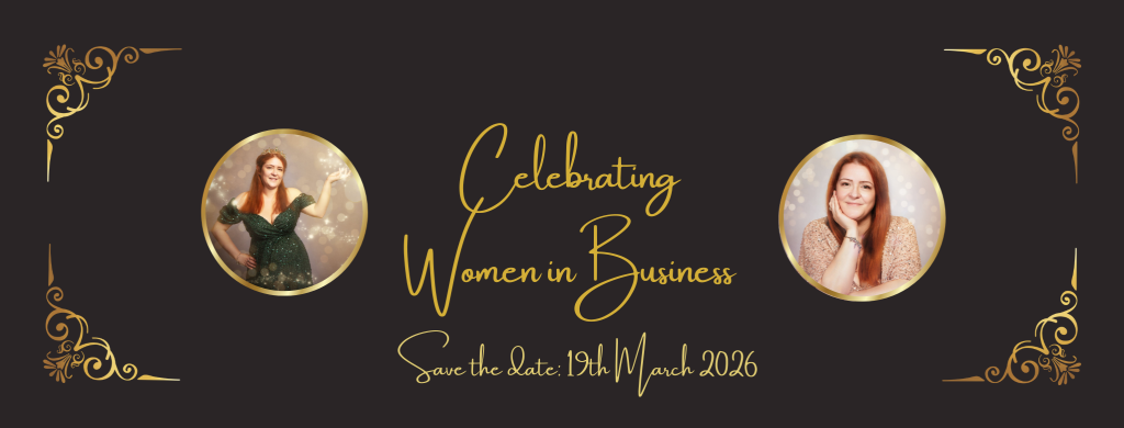 Banner for Celebrating Women in Business event