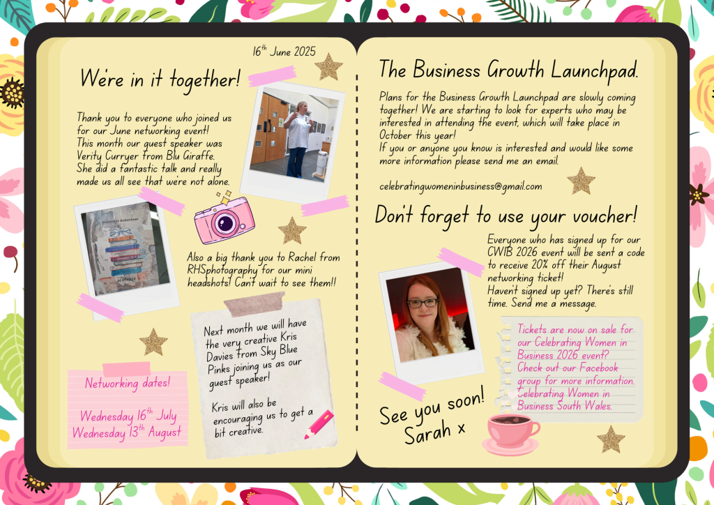 Celebrating Women in Business June 2025 newsletter