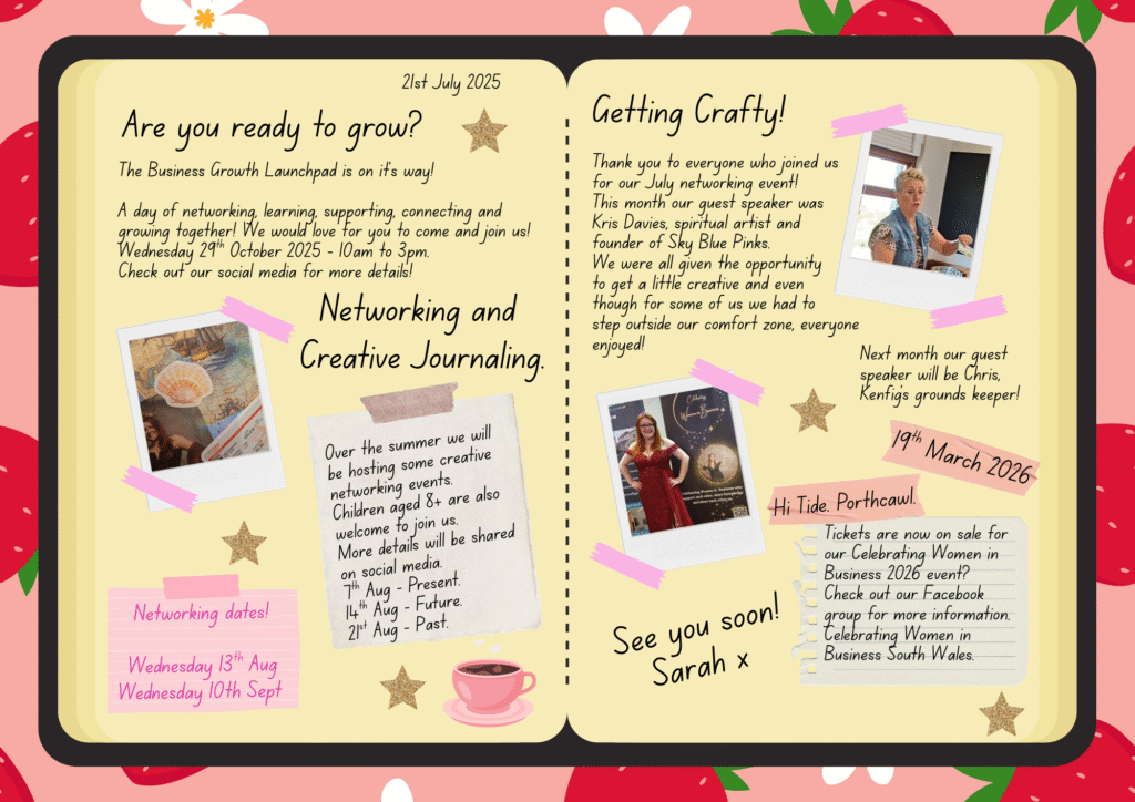 Celebrating women in Business july newsletter